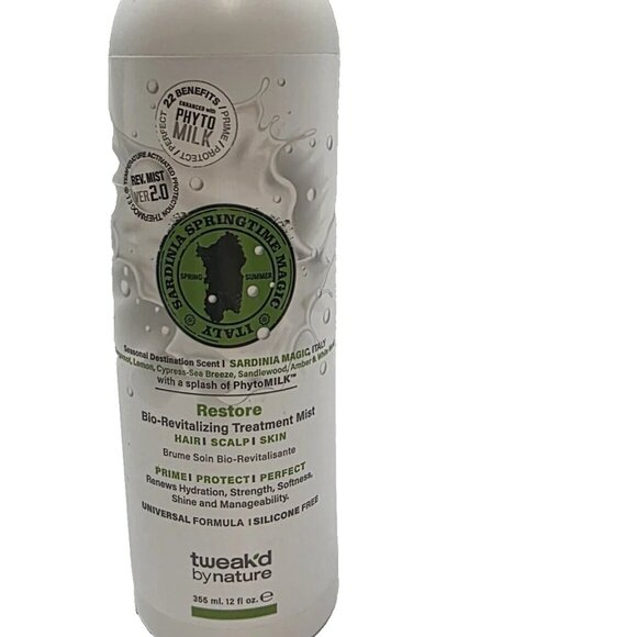 Tweak'd Restore Phyto Milk Revitalizng Treatment Mist Sardinia Magic 12oz SEALED - Picture 2 of 4
